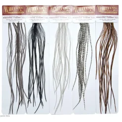 Fly Tying - JMC Fly tying plumes whiting microbarb silver g2