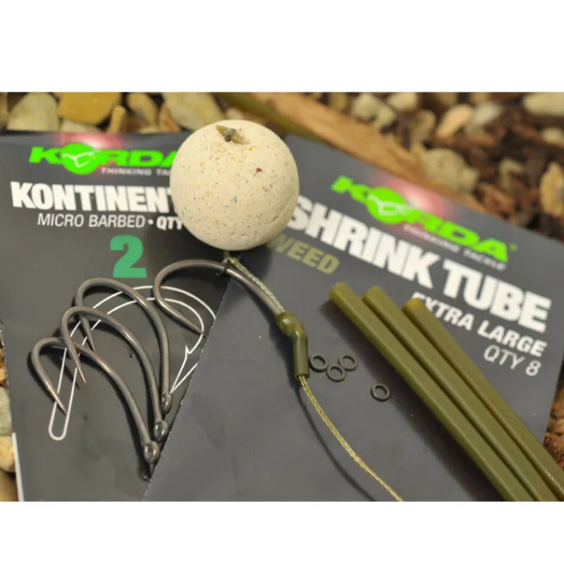 Acc.Montages/Hameçons - KORDA Gaine thermorétractable carpe shrink tube xl weed (x8)