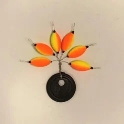 Lignes Et Accessoires De Montage - FIQUET Guide Fil Truite Autobloquant Rigoval Jaune/Orange (x6)