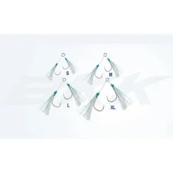 Pêche Aux Leurres|Montages / Hameçons - BKK Haeçon assist Hook ight gae shore patro+ (x2)