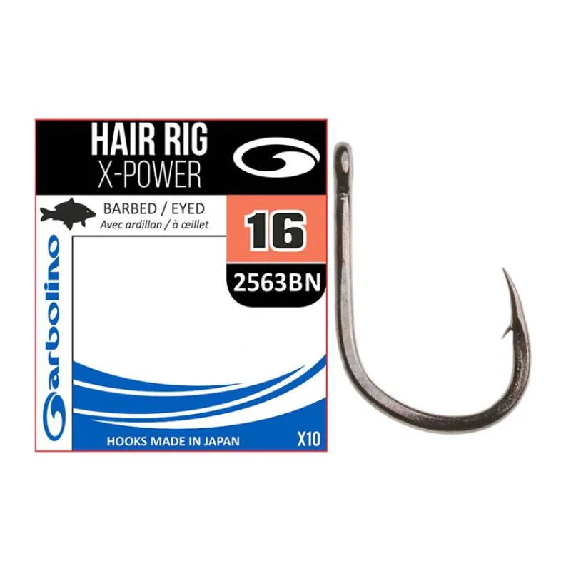 Hameçons - GARBOLINO Hameçon non monté Hair Rig X-power (x)