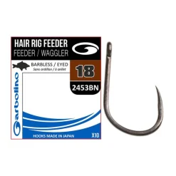 Hameçons / Bas De Ligne Feeder - GARBOLINO Hameçon non monté Hair rig Feeder/ Waggler (x)