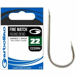 Hameçons - GARBOLINO Hameçons Non Montés Fine Match Round Bend NI