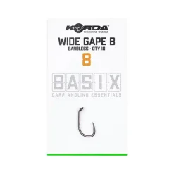 Découverte Pêche À La Carpe|Acc.Montages/Hameçons - KORDA Hameçons basix wide gape barbless (x10)