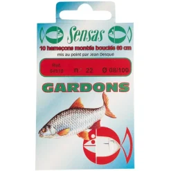 Hameçons - SENSAS Hameçons montés coup gardons 40cm (x10)