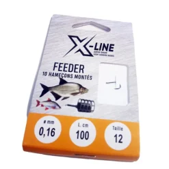 Hameçons / Bas De Ligne Feeder - X-LINE Hameçons montés coup x line feeder (x10)