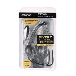Hameçons Et Montages - BKK Hameçon Texan Titant Diver+ (x2)