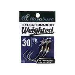 Hameçons Et Montages - HAYABUSA Hameçon Texan Hyper Tornado Weighted Taille #5/0 (x3)