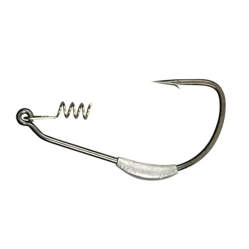 Hameçons Et Montages - GAMAKATSU Hameçon texan plombé carnassier weighted superline spring lock (x4)