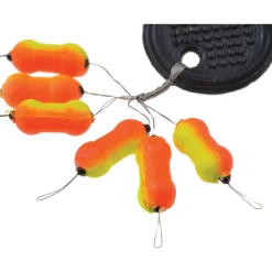 Lignes Et Accessoires De Montage - FIQUET Indicateur de touche truite ripstop bicolore jaune/orange (x6)