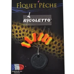 Lignes Et Accessoires De Montage - FIQUET Indicateur de touche truite ripstop bicolore jaune/orange (x6)