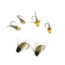 Mouches - SILVER STONE Kit 6 Nymphes