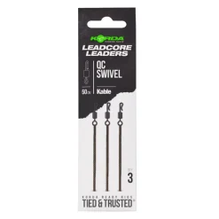 Acc.Montages/Hameçons - KORDA Leadcore Kable Leadcore Leader QC Swivel  50cm