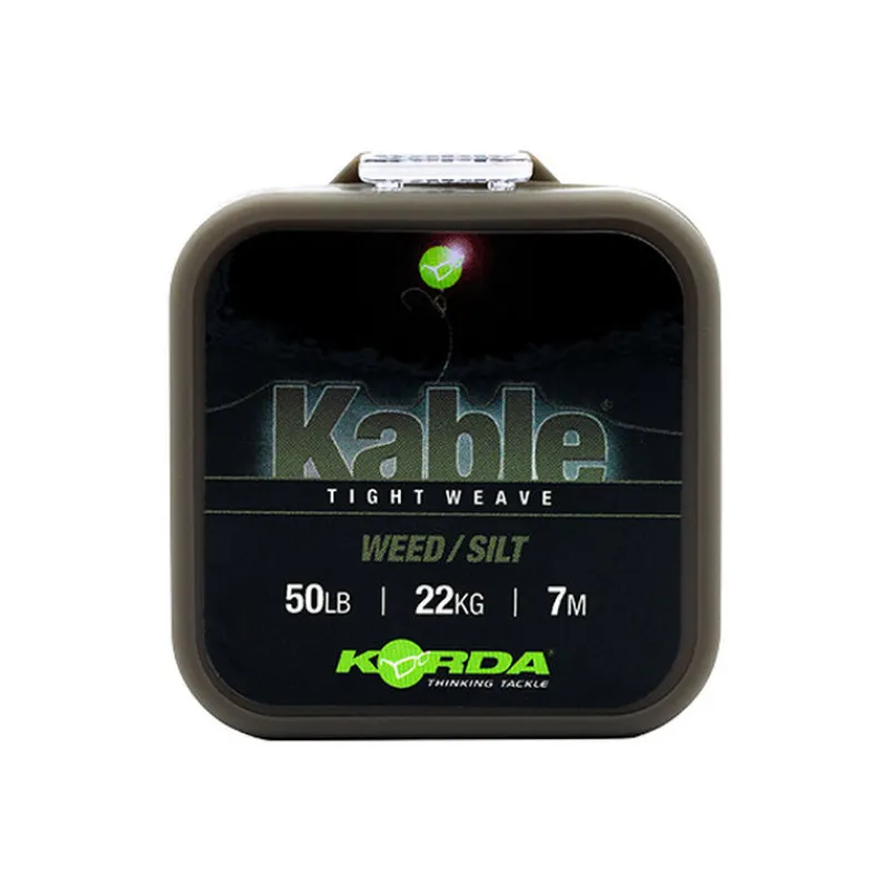 Acc.Montages/Hameçons - KORDA Leadcore Kable Tight Weave 7m Weed