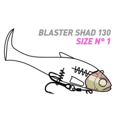 Leurres - FIIISH Leurre Souple Shad Blaster Shad 13cm, 37g