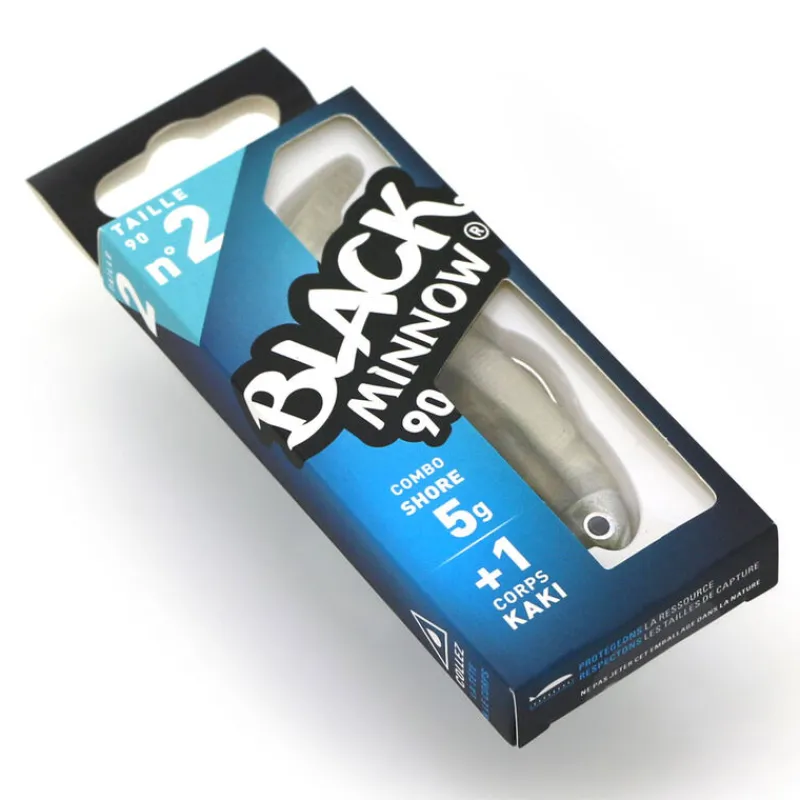 Leurres À Truite|Pêche Aux Leurres - FIIISH Leurre Souple Shad Combo Black Minnow 90 Shore 9cm, 5g