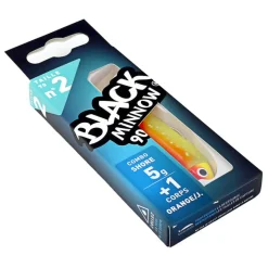 Leurres À Truite|Pêche Aux Leurres - FIIISH Leurre Souple Shad Combo Black Minnow 90 Shore 9cm, 5g