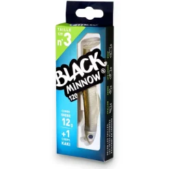 Pêche Aux Leurres|Leurres - FIIISH Leurre Souple Shad Combo Black Minnow 120 Shore 12cm, 12g