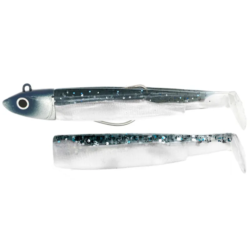 Pêche Aux Leurres|Leurres - FIIISH Leurre Souple Shad Combo Black Minnow 90 Off Shore 9cm, 10g
