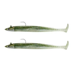 Pêche Aux Leurres|Leurres - FIIISH 2 leurres souples Double Combo crazy paddle Tail 15cm shore 10g