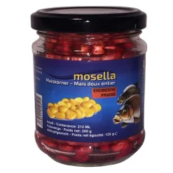 Appâts / Amorces - MOSELLA Mais Fraise Pot en Verre 212 ML