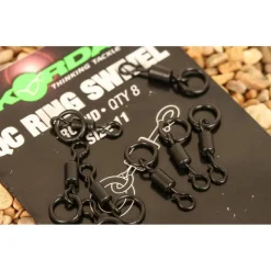 Acc.Montages/Hameçons - KORDA Émerillon rapide carpe quick change swivel loop fitting taille 11 (x8)