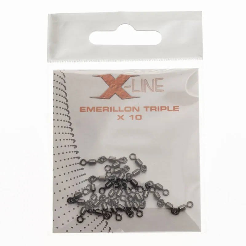 Lignes Et Accessoires De Montage - X-LINE Émerillon triple carnassier (x10)