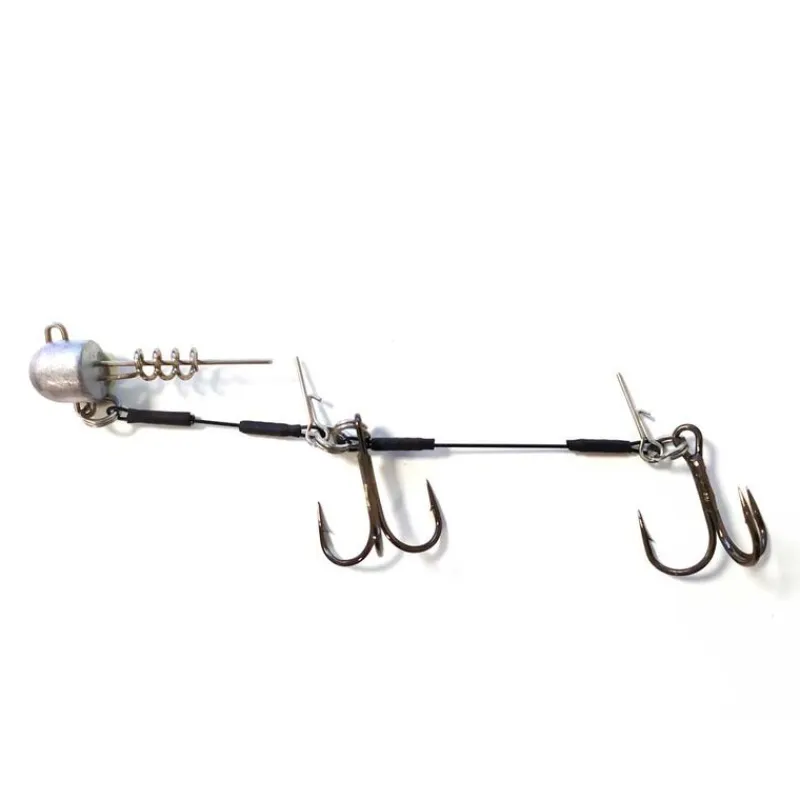Découverte Pêche Du Carnassier|Hameçons Et Montages - BZONE Monture Stinger Striker Shallow Rig x1