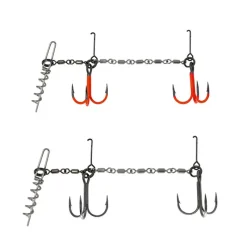 Hameçons Et Montages - VMC Monture Double Pike Chain Size L (x1)