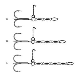 Hameçons Et Montages - VMC onture Pike Chain UV Orange #2/0 (x1)