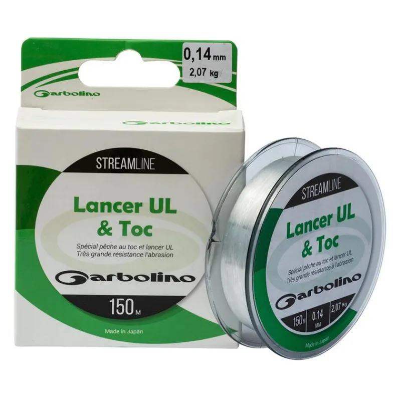 Tresses, Nylons, Fluorocarbones - GARBOLINO Nylon co-polymère transparent STREAMLINE TOC-MONO 150m