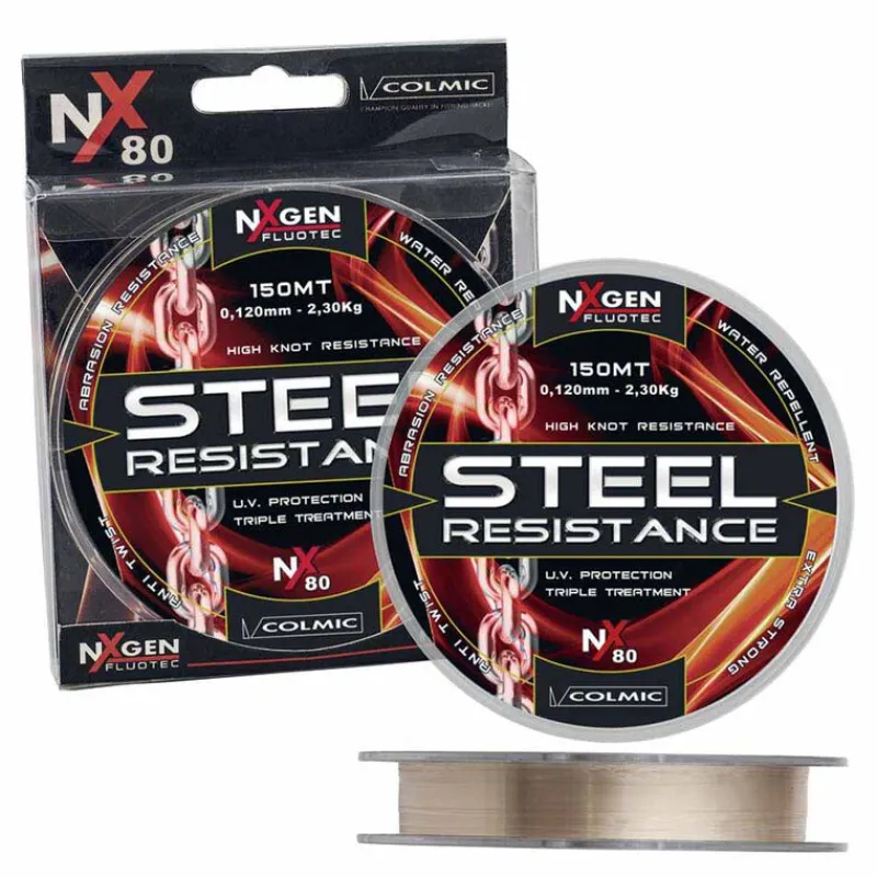 Filaments - COLMIC Nylon corps de ligne STEEL RESISTANCE 150M