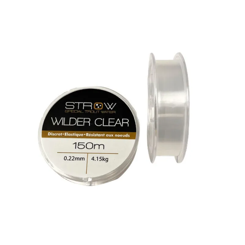 Filaments|Tresses, Nylons, Fluorocarbones - STROW Nylon Wilder Clear (150m)