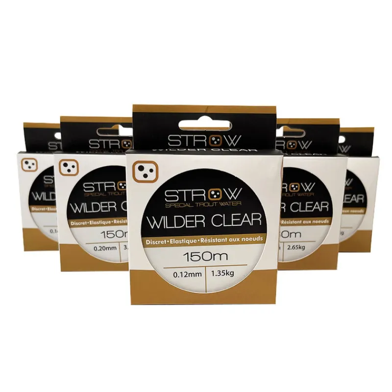 Filaments|Tresses, Nylons, Fluorocarbones - STROW Nylon Wilder Clear (150m)