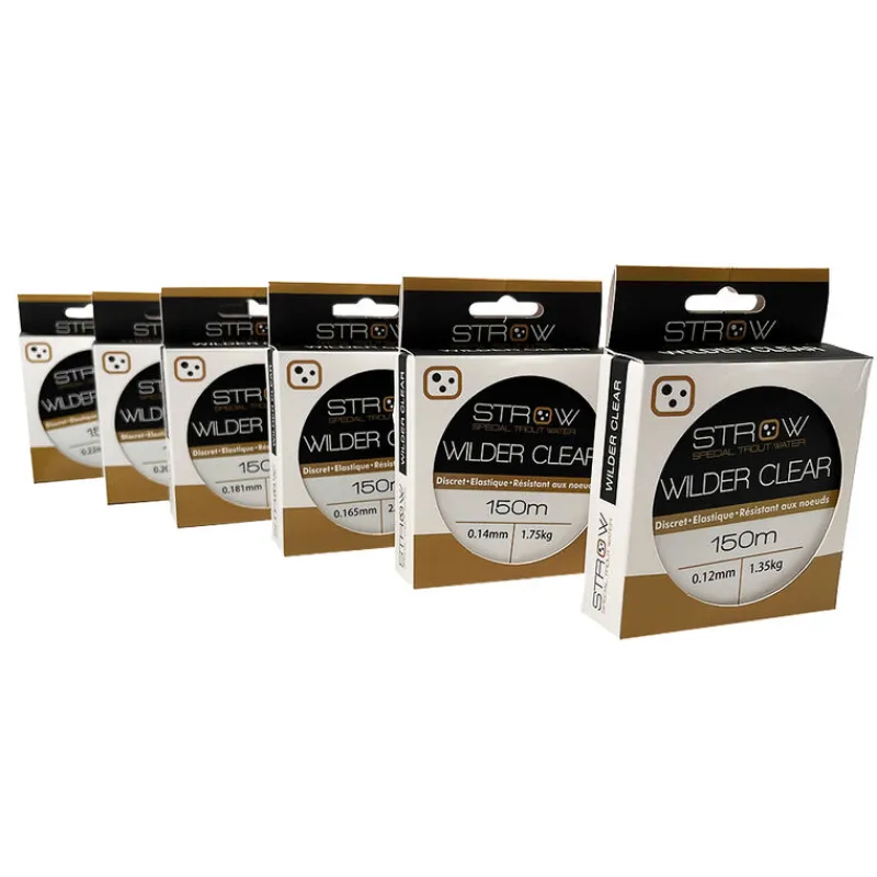 Filaments|Tresses, Nylons, Fluorocarbones - STROW Nylon Wilder Clear (150m)