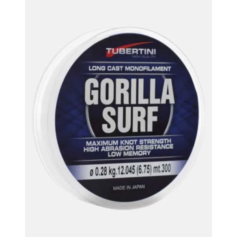 Tresses, Nylons, Fluorocarbones - TUBERTINI Nylon Gorilla Surf 300m