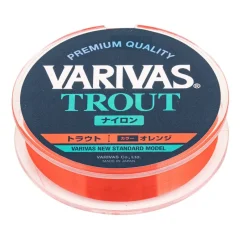 Tresses, Nylons, Fluorocarbones - VARIVAS Nylon Trout orange 100m