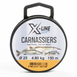 Découverte Pêche Du Carnassier|Tresses, Nylons, Fluorocarbones - X-LINE Nylon Carnassiers 150m