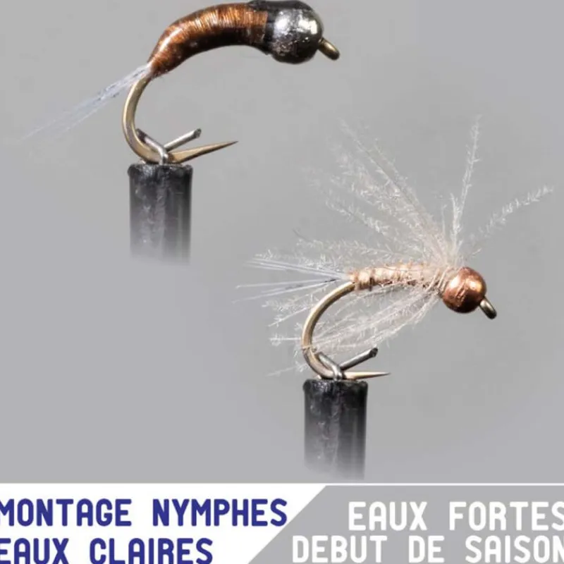 Leurres À Truite - GARBOLINO Nymphes X2 - début de saison / eaux fortes / eaux claires