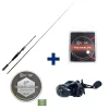 Packs Et Ensembles - EVOK Pack Canne Invictus V2 1.83m, 10-30g + Moulinet Invictus 150HL + Tresse + Fluorocarbone