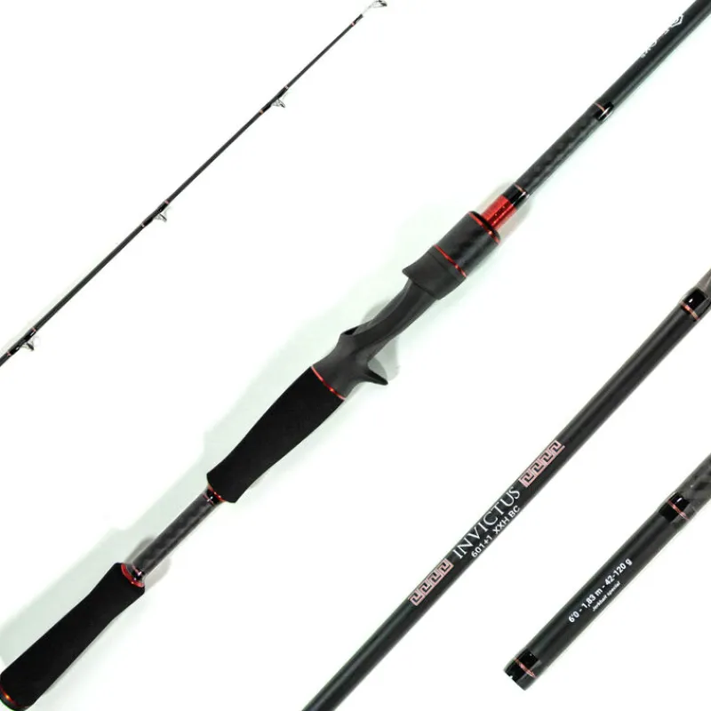 Packs Et Ensembles - EVOK Pack Canne Invictus V2 1.83m, 42-120g + Moulinet Invictus 150HL + Tresse + Fluorocarbone