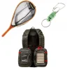 Packs|Packs & Ensembles - PACIFIC PECHE Pack Chest Pack Grauvell Teklon Parkour + Épuisette Raquette Bambou Silverstone + Clip Magnétique