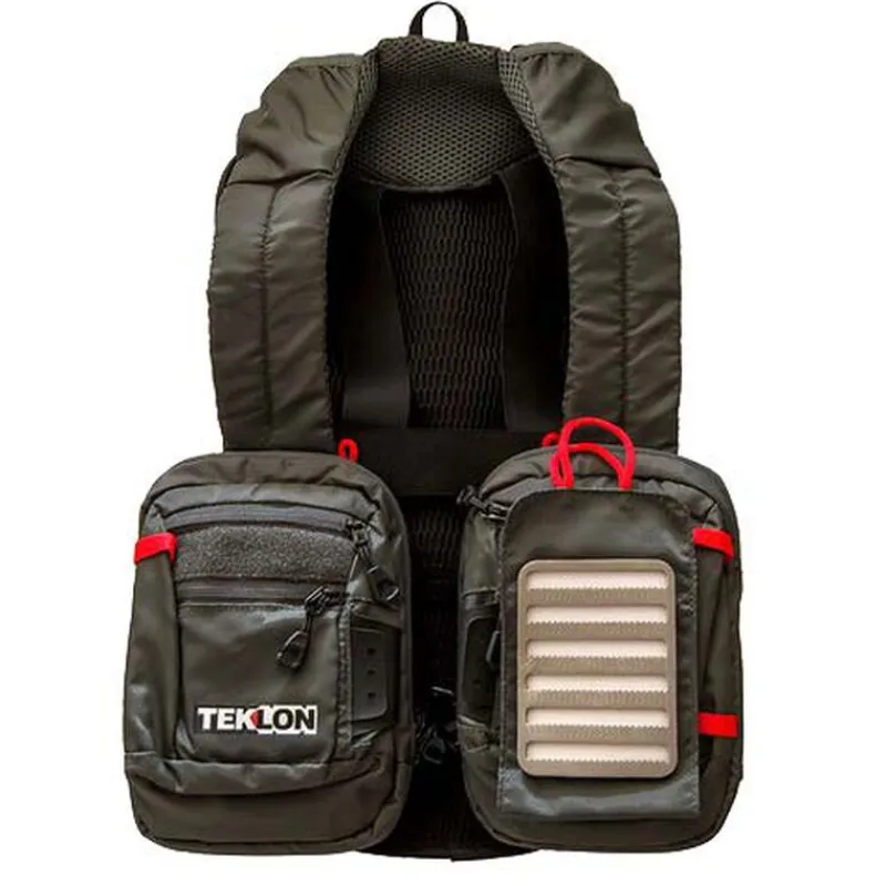 Packs|Packs & Ensembles - PACIFIC PECHE Pack Chest Pack Grauvell Teklon Parkour + Épuisette Raquette Bambou Silverstone + Clip Magnétique