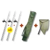 Packs - TEAM CARPFISHING Pack 3 Combo + Epuisette + Fourreau Team
