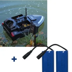 Amorçage/Propulsion|Packs - TEAM CARPFISHING Pack Dark Water NG Bait Boat + 2 Batteries Supplémentaires