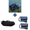 Packs - TEAM CARPFISHING Pack Dark Water NG Boat + 2 Batterie 12000 mAh + SAC