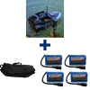Packs - TEAM CARPFISHING Pack Dark Water NG Boat + 4 Batterie 12000 mAh + SAC