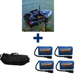 Packs - TEAM CARPFISHING Pack Dark Water NG Boat + 4 Batterie 12000 mAh + SAC