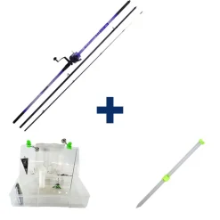 Packs Et Ensembles - PACIFIC PECHE Pack Elementair Surf 420 + Surf Box + Pique Surf Alu 1 M