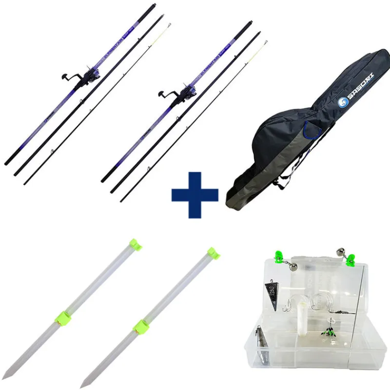 Packs Et Ensembles - SASORI + REDFISH Pack Elementair Surf 420 + Surf Box + Pique Surf Alu 1 M + Fourreau Surf